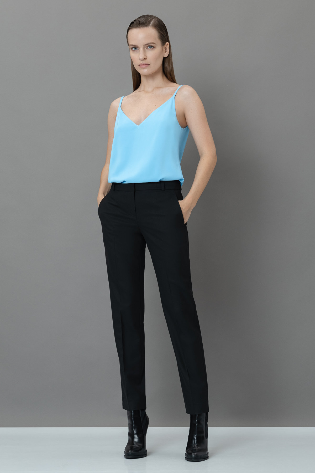 Брюки VASSA&Co, пол женский, цвет черный, фото №2