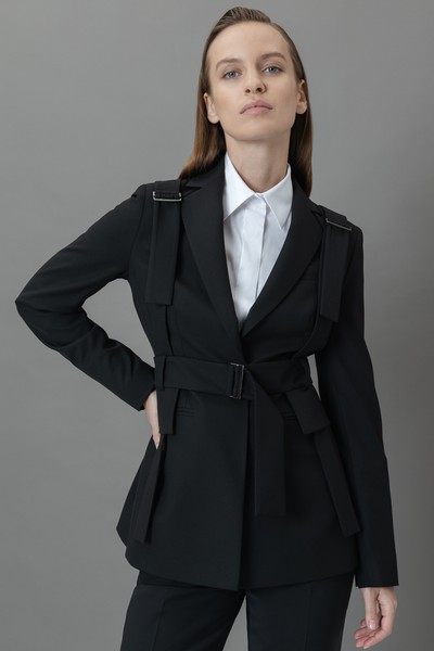 Дизайнерский жилет VASSA&Co, пол женский, цвет черный, фото №5