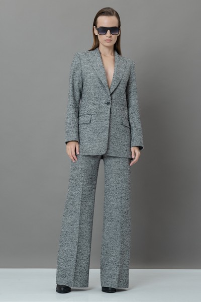 Жакет из фактурной ткани VASSA&Co, пол женский, цвет черный, фото №2