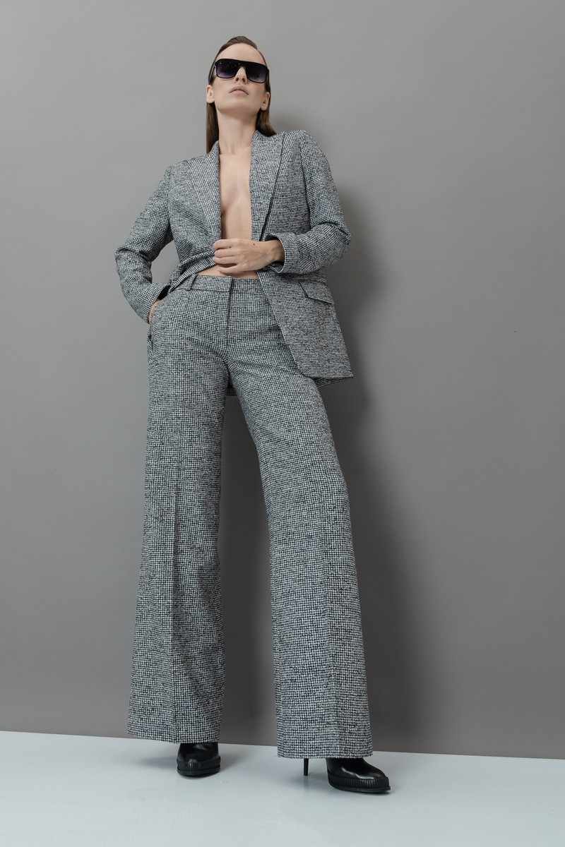 Жакет из фактурной ткани VASSA&Co, пол женский, цвет черный, фото №5