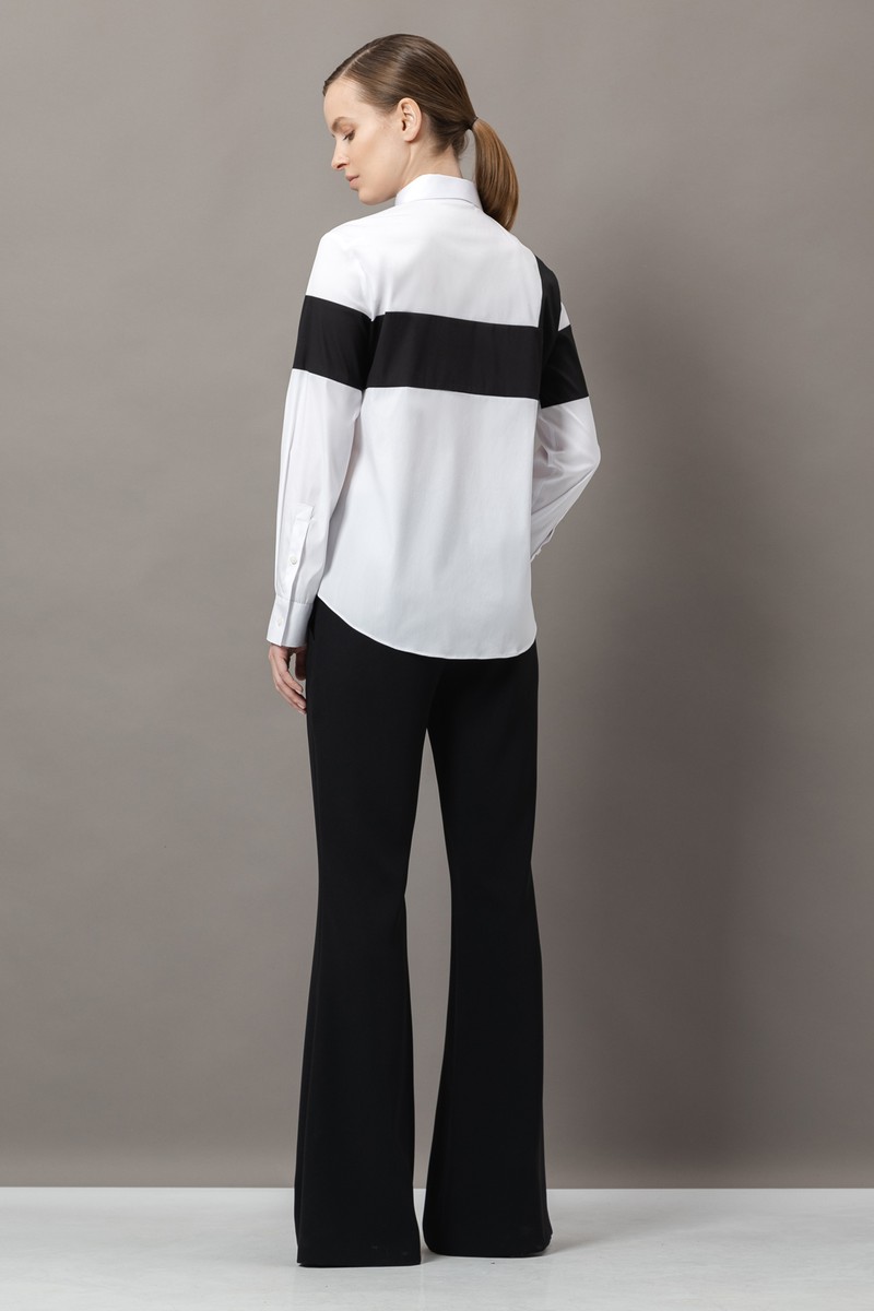 Блузка с графичным принтом VASSA&Co, пол female, цвет white, фото №4