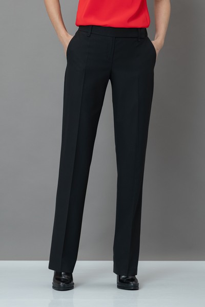 Зауженные брюки со стрелками VASSA&Co, пол женский, цвет черный, фото №4