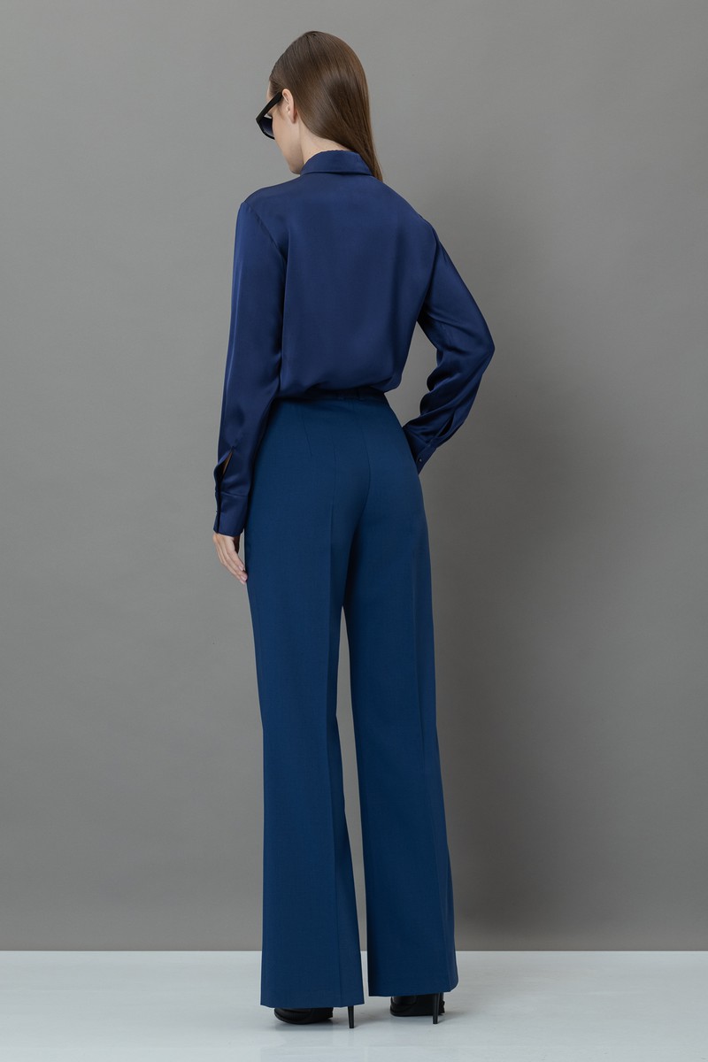 Брюки со стрелками VASSA&Co, пол женский, цвет синий, фото №5