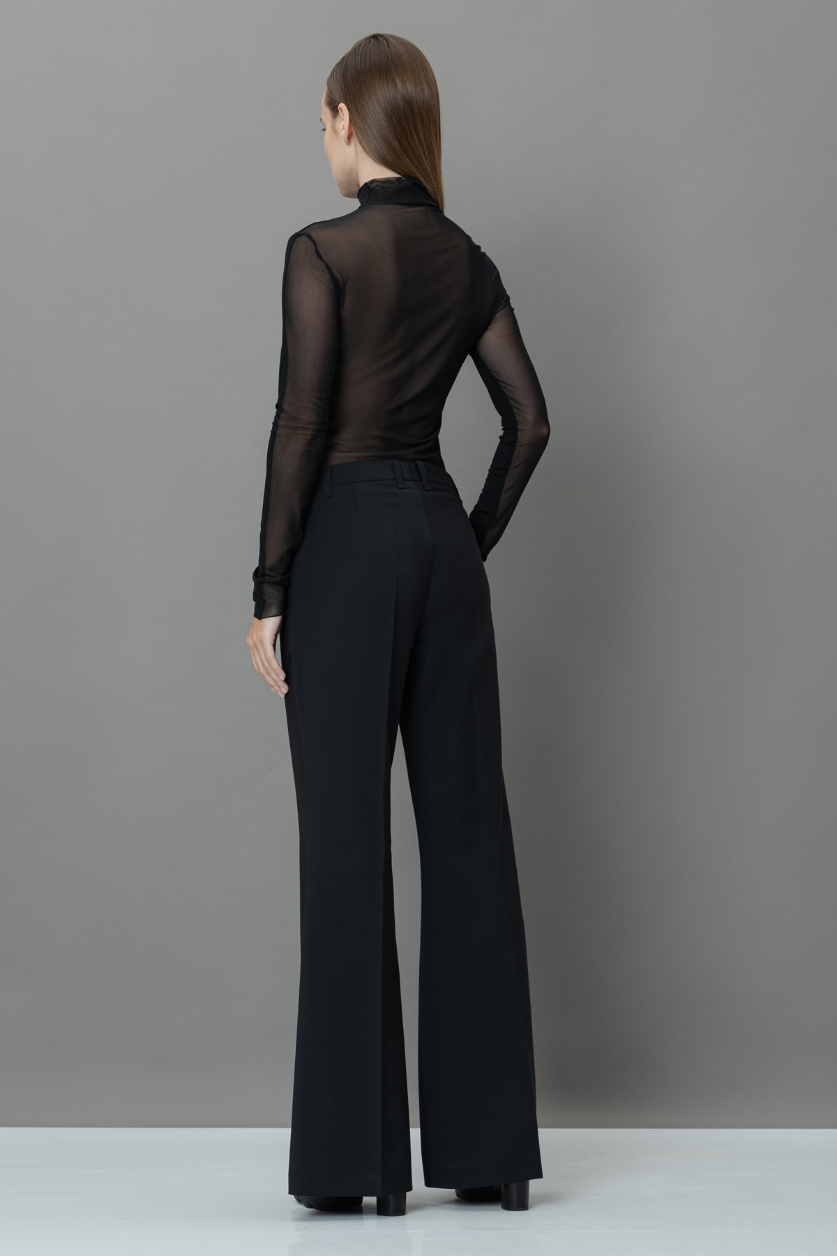 Брюки-клеш VASSA&Co, пол female, цвет black