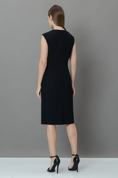 Платье-футляр VASSA&Co, пол женский, цвет черный, фото №4