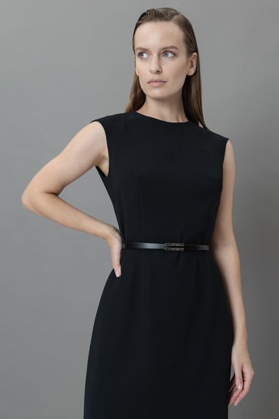 Платье-футляр VASSA&Co, пол женский, цвет черный, фото №2