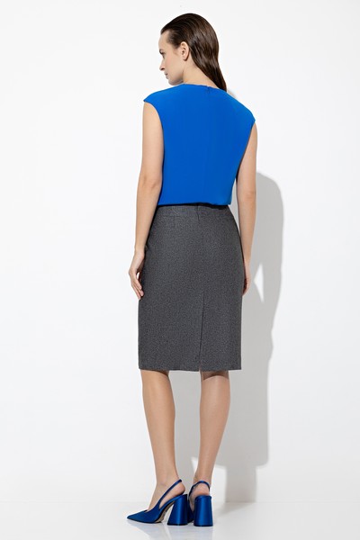 Юбка VASSA&Co, пол женский, цвет серый, фото №6