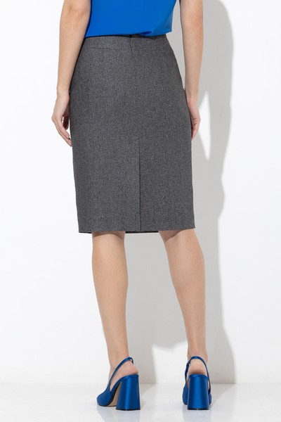 Юбка VASSA&Co, пол женский, цвет серый, фото №5