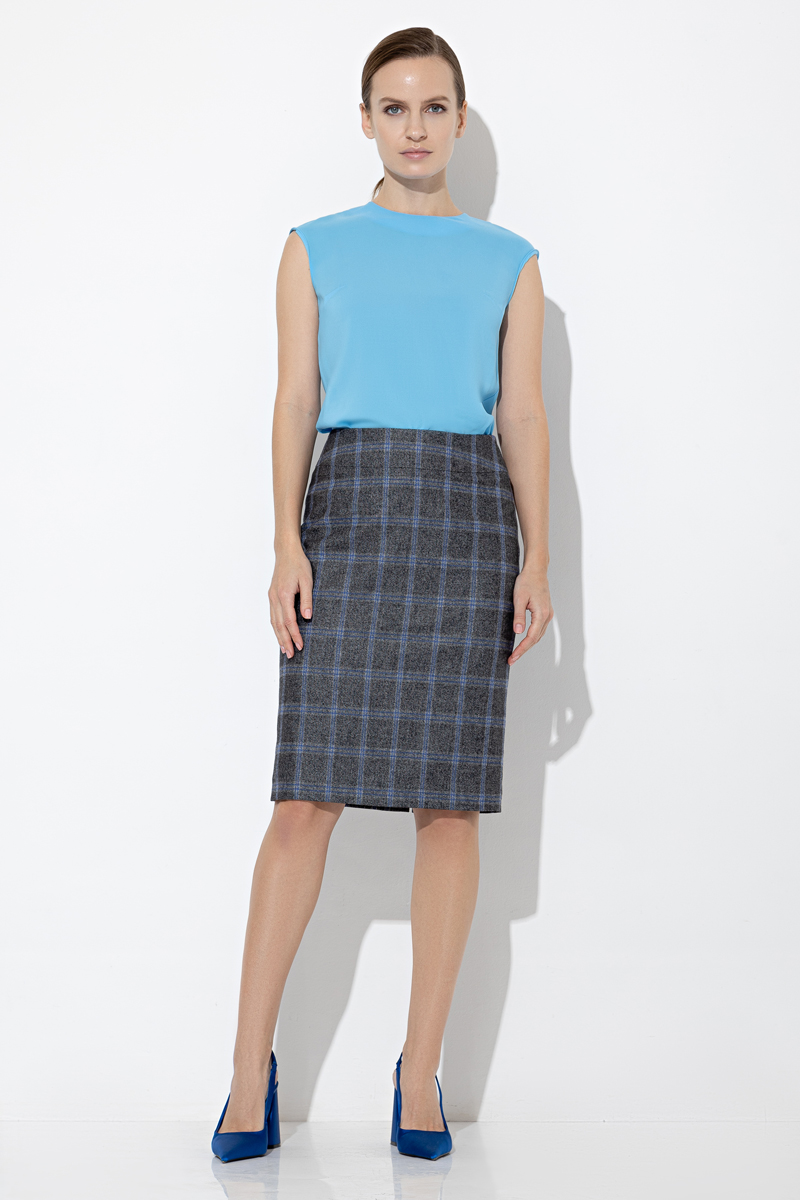 Skirt VASSA&Co, пол female, цвет серый