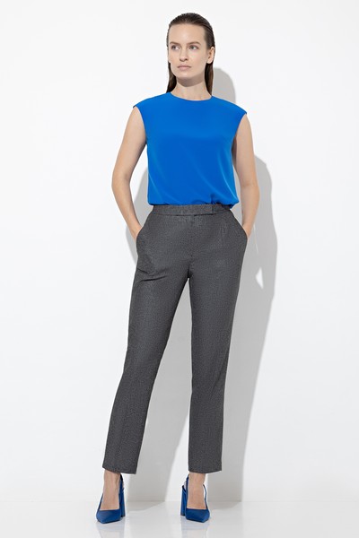 Брюки VASSA&Co, пол женский, цвет серый, фото №3