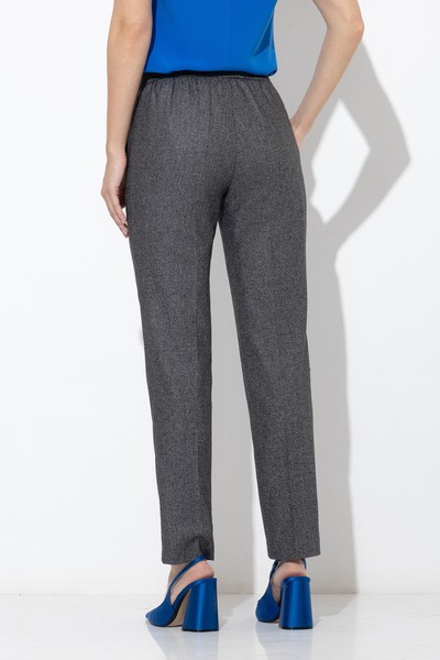 Брюки VASSA&Co, пол женский, цвет серый, фото №5