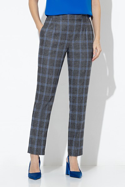 Брюки в клетку VASSA&Co, пол женский, цвет серый, фото №3