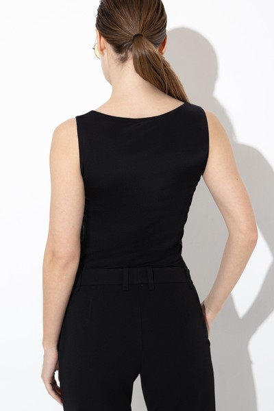 Топ VASSA&Co, пол женский, цвет черный, фото №4