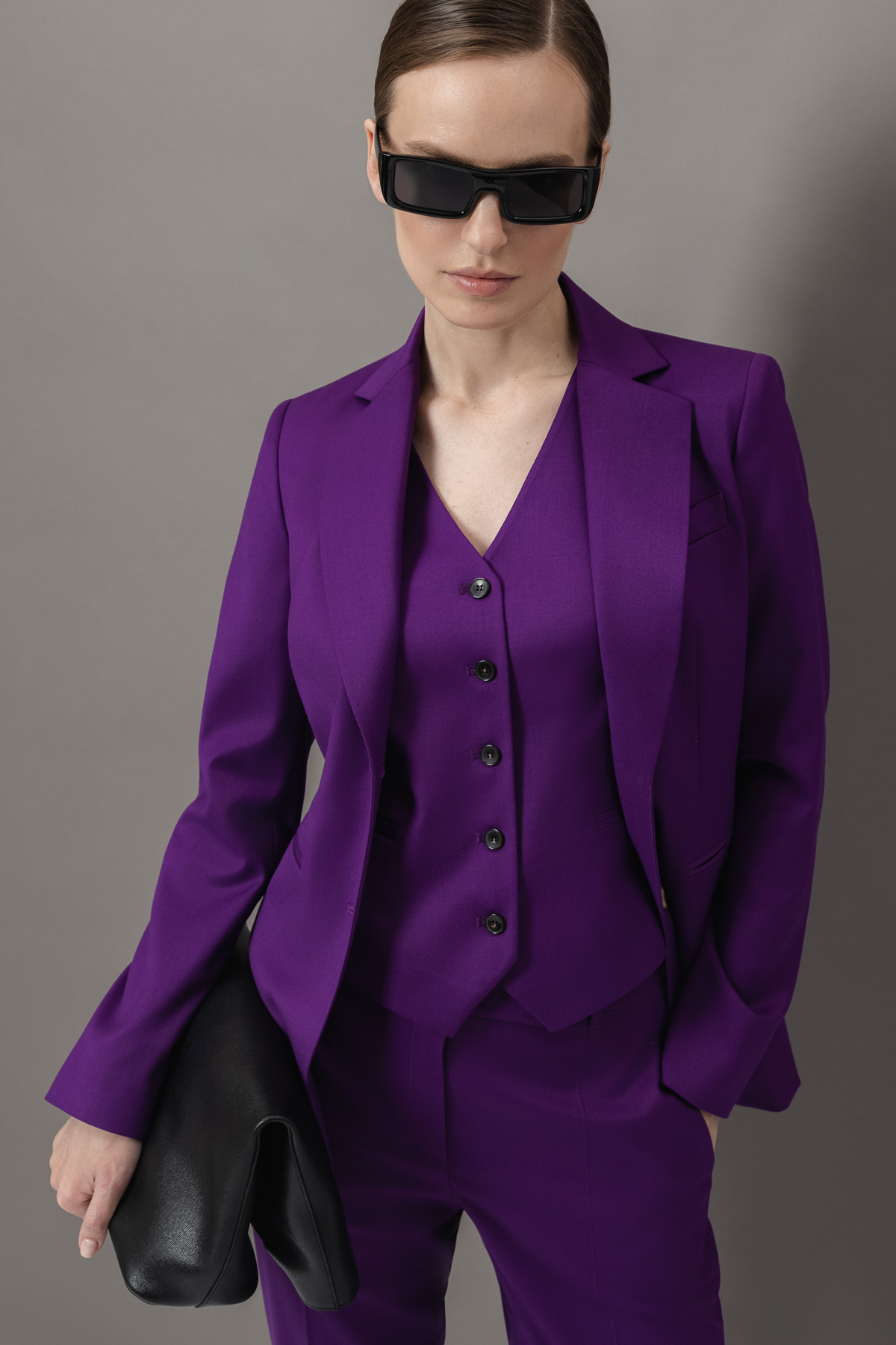 Жакет VASSA&Co, пол женский, цвет фиолетовый