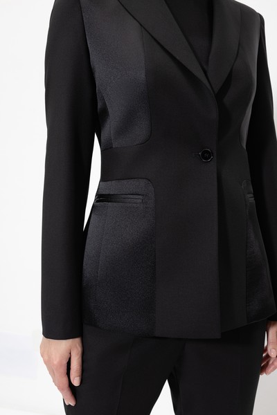 Жакет с акцентными деталями VASSA&Co, пол женский, цвет черный, фото №2