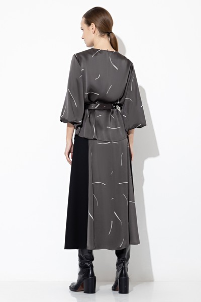 Блузка с широкими рукавами VASSA&Co, пол female, цвет brown, фото №6