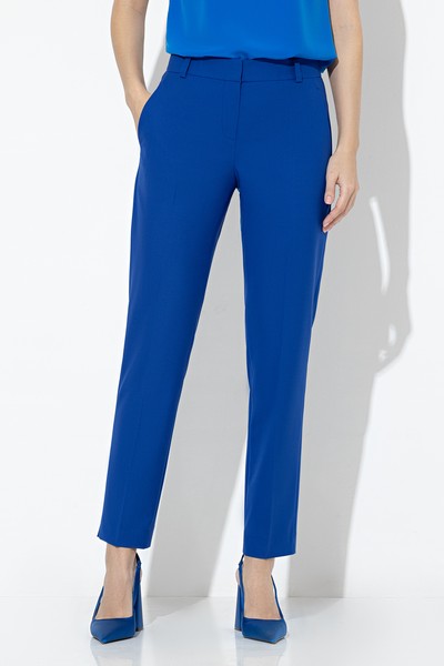 Зауженные брюки VASSA&Co, пол женский, цвет синий, фото №3