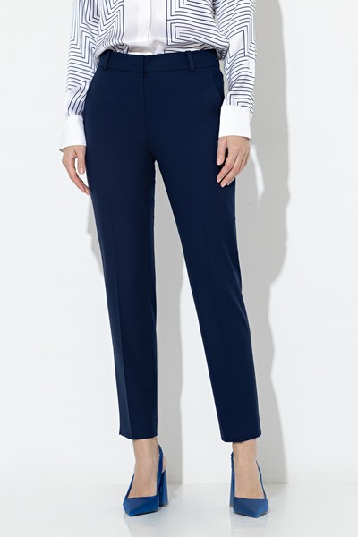 Зауженные брюки VASSA&Co, пол женский, цвет синий, фото №2