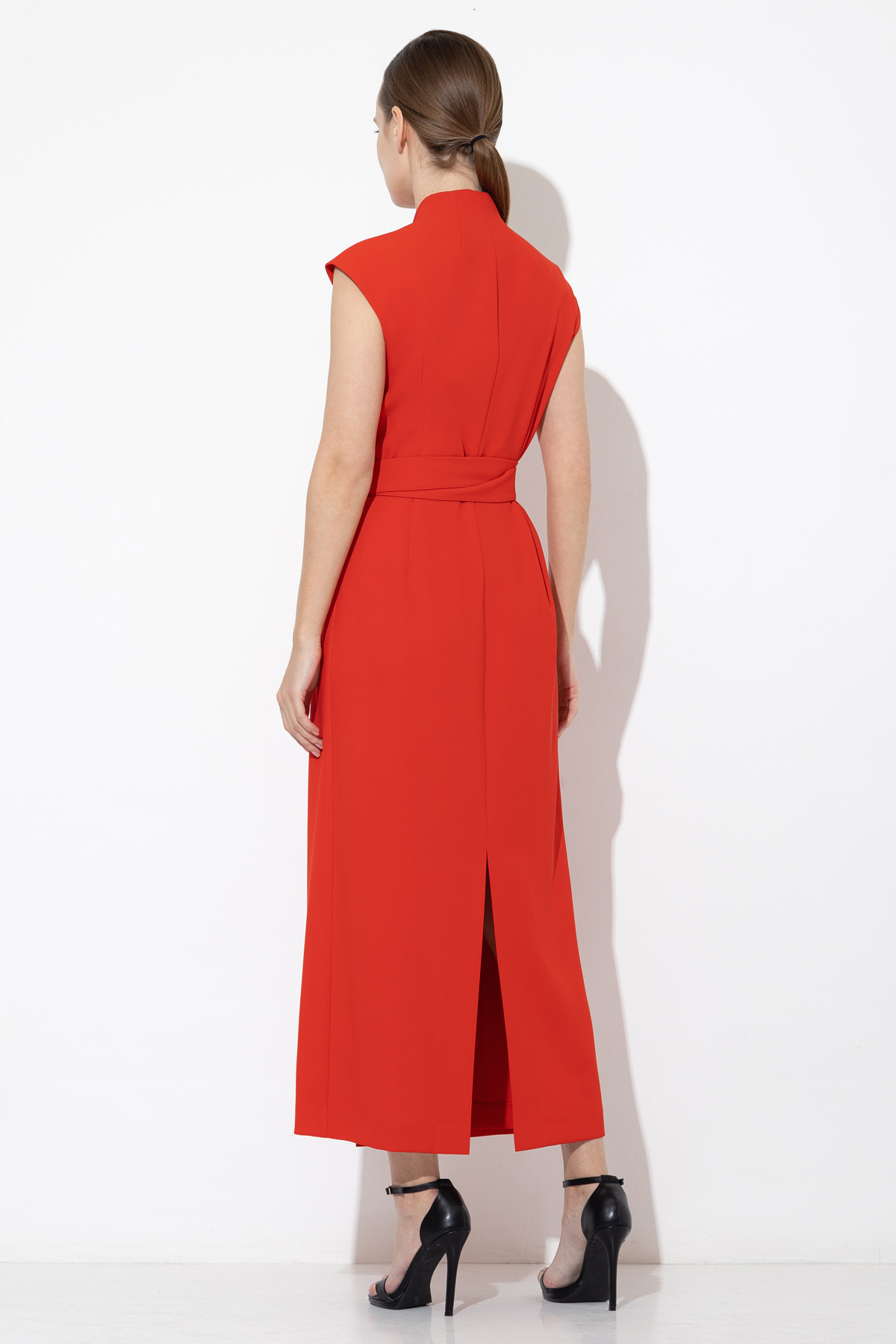 Платье на запах VASSA&Co, пол женский, цвет красный