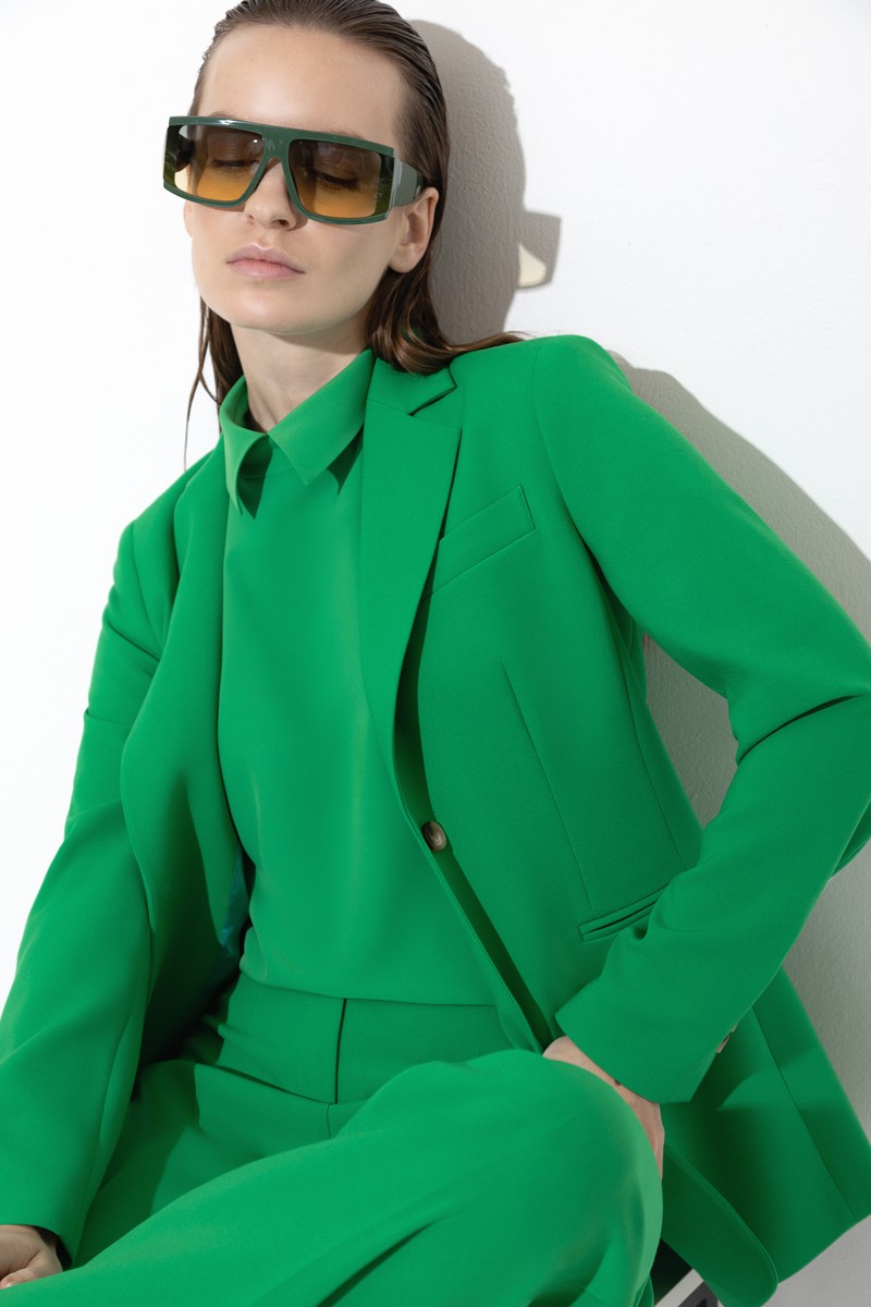 Жакет VASSA&Co, пол женский, цвет зеленый, фото №5