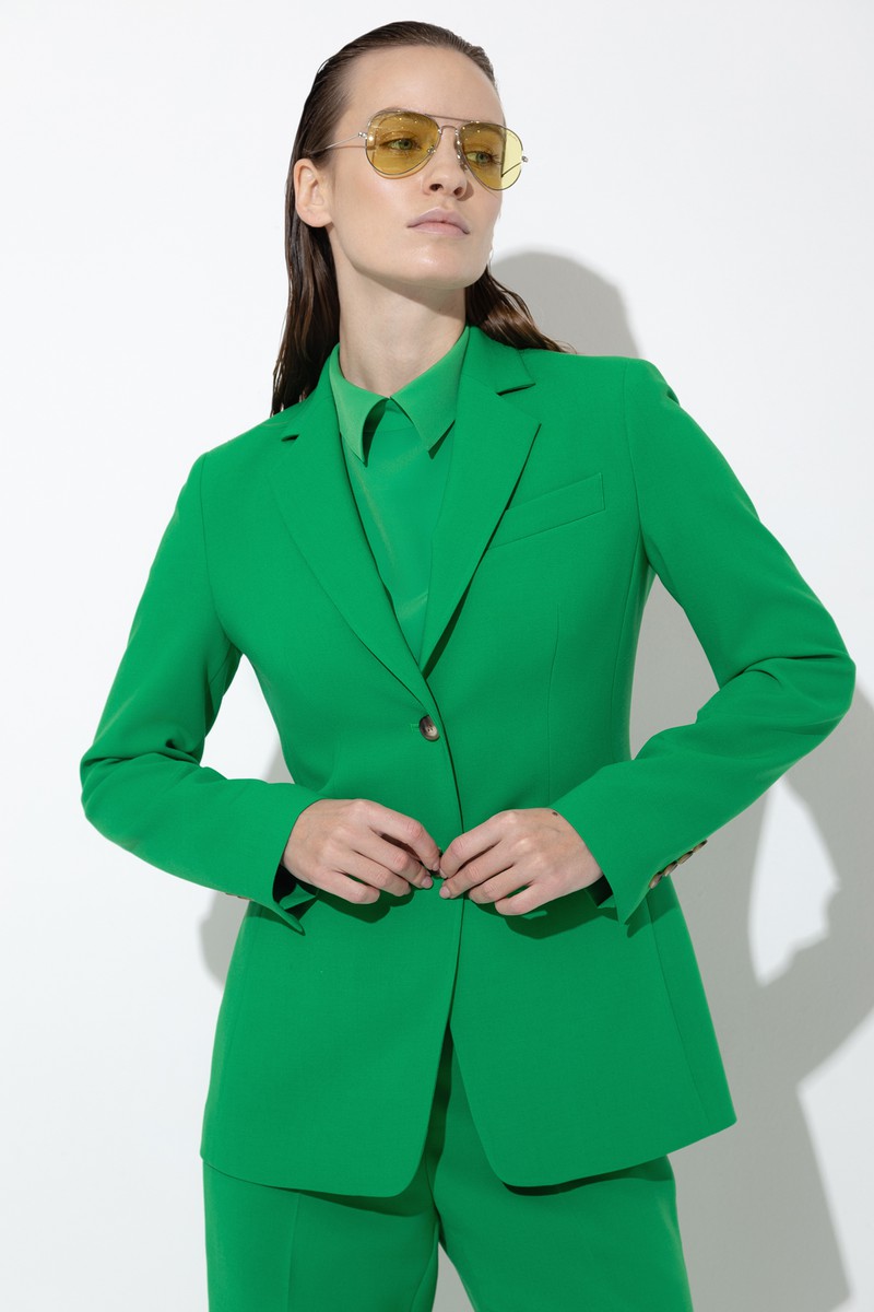 Жакет VASSA&Co, пол женский, цвет зеленый, фото №4