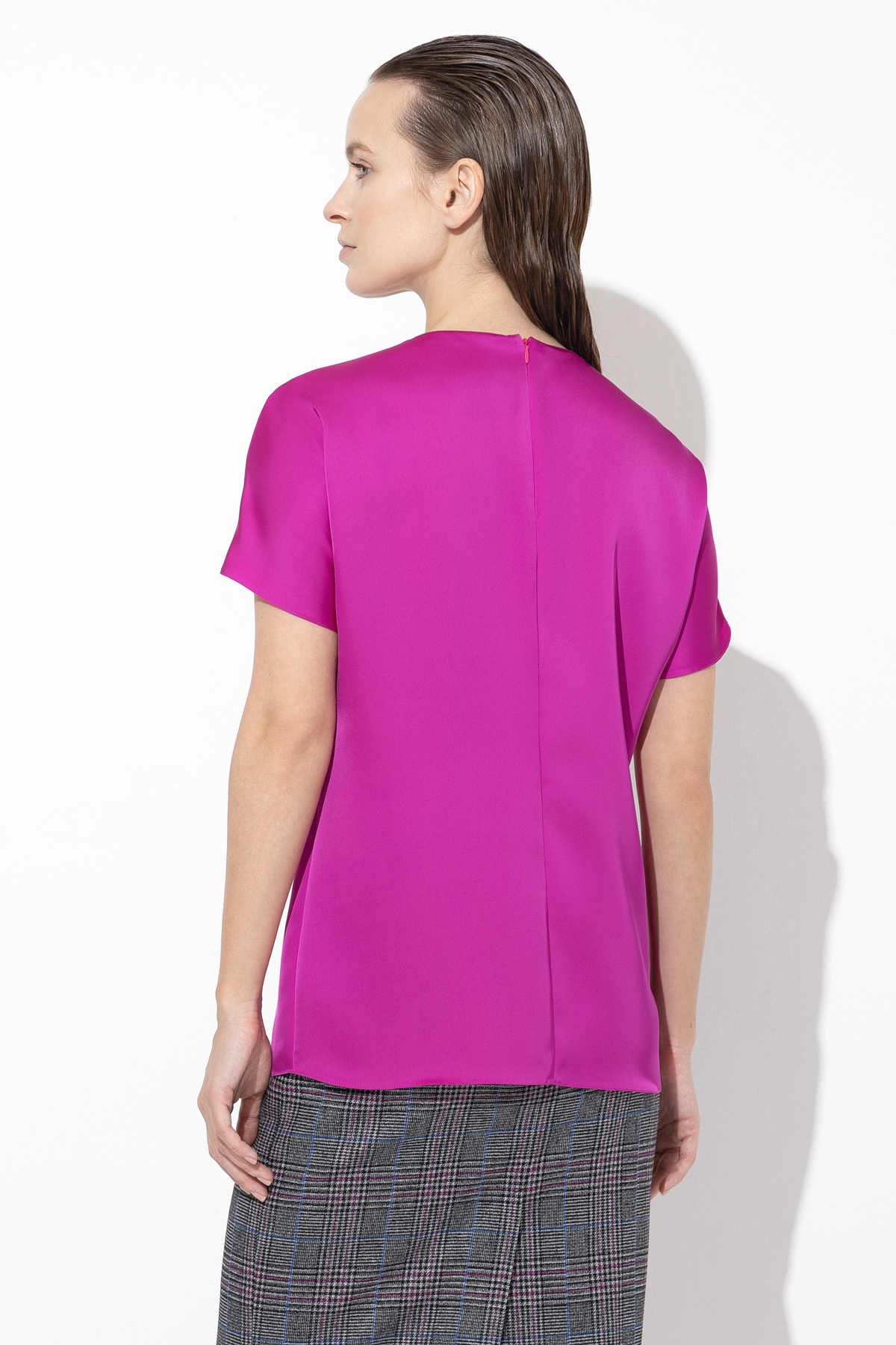 Блузка VASSA&Co, пол женский, цвет фиолетовый, фото №4