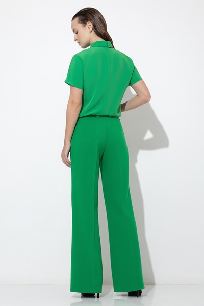 Брюки VASSA&Co, пол женский, цвет зеленый, фото №5