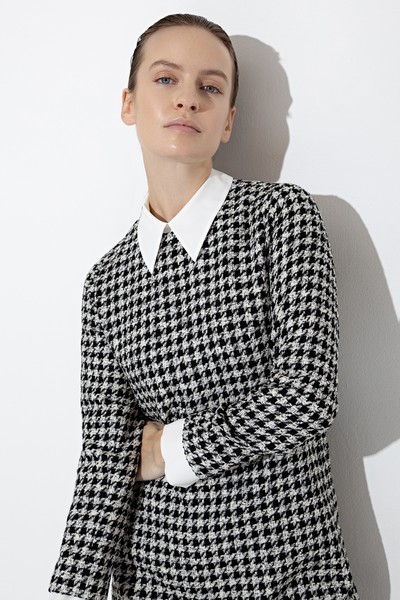 Платье со съемным воротником VASSA&Co, пол женский, цвет черный, фото №2