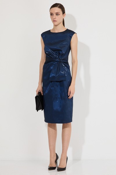 Платье из мерцающей ткани VASSA&Co, пол женский, цвет синий, фото №2