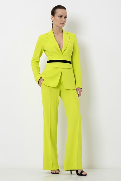 Широкий пояс VASSA&Co, пол женский, цвет желтый, фото №4