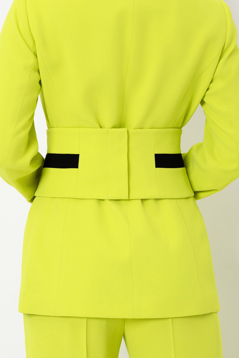 Широкий пояс VASSA&Co, пол женский, цвет желтый, фото №5