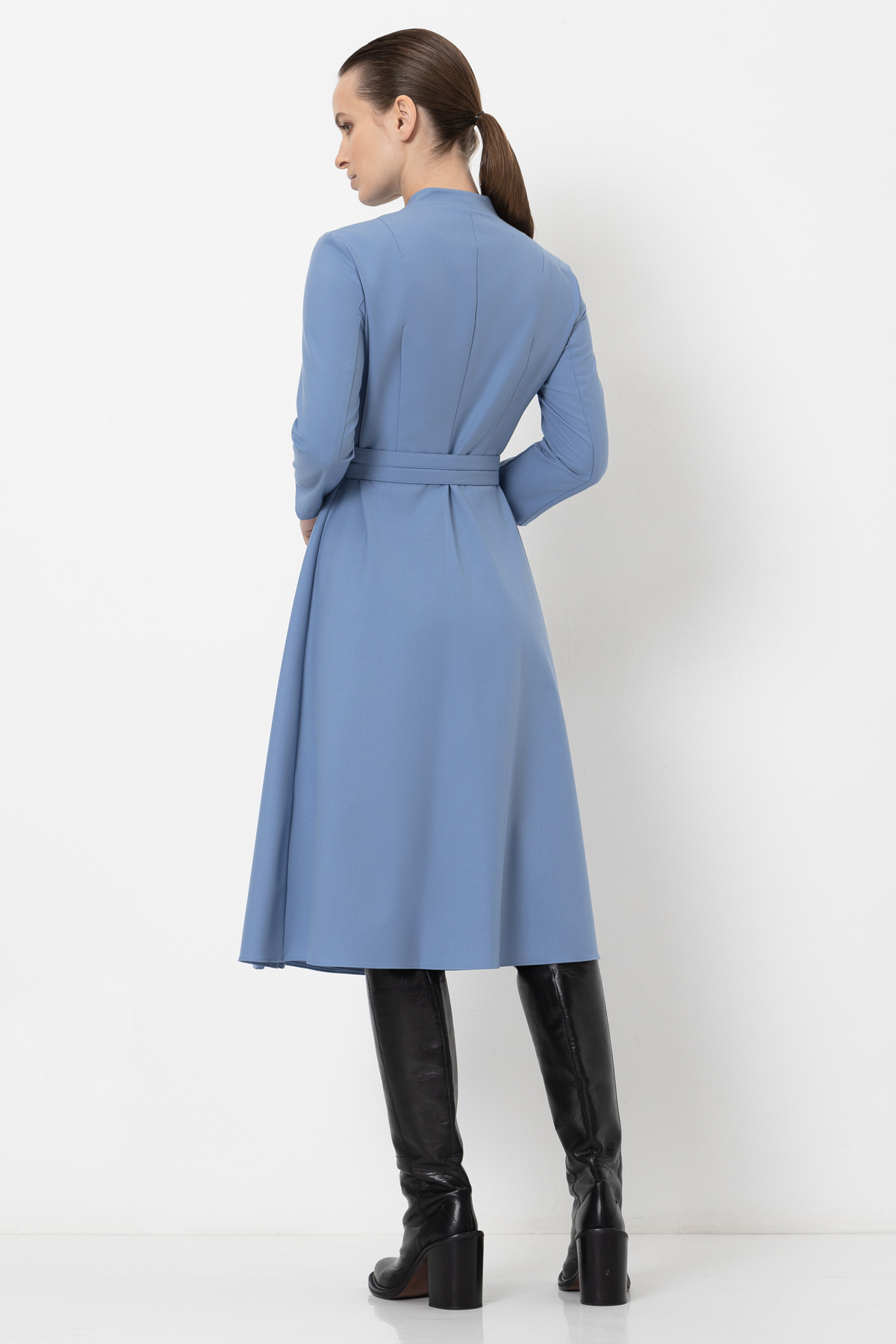 Платье VASSA&Co, пол женский, цвет голубой