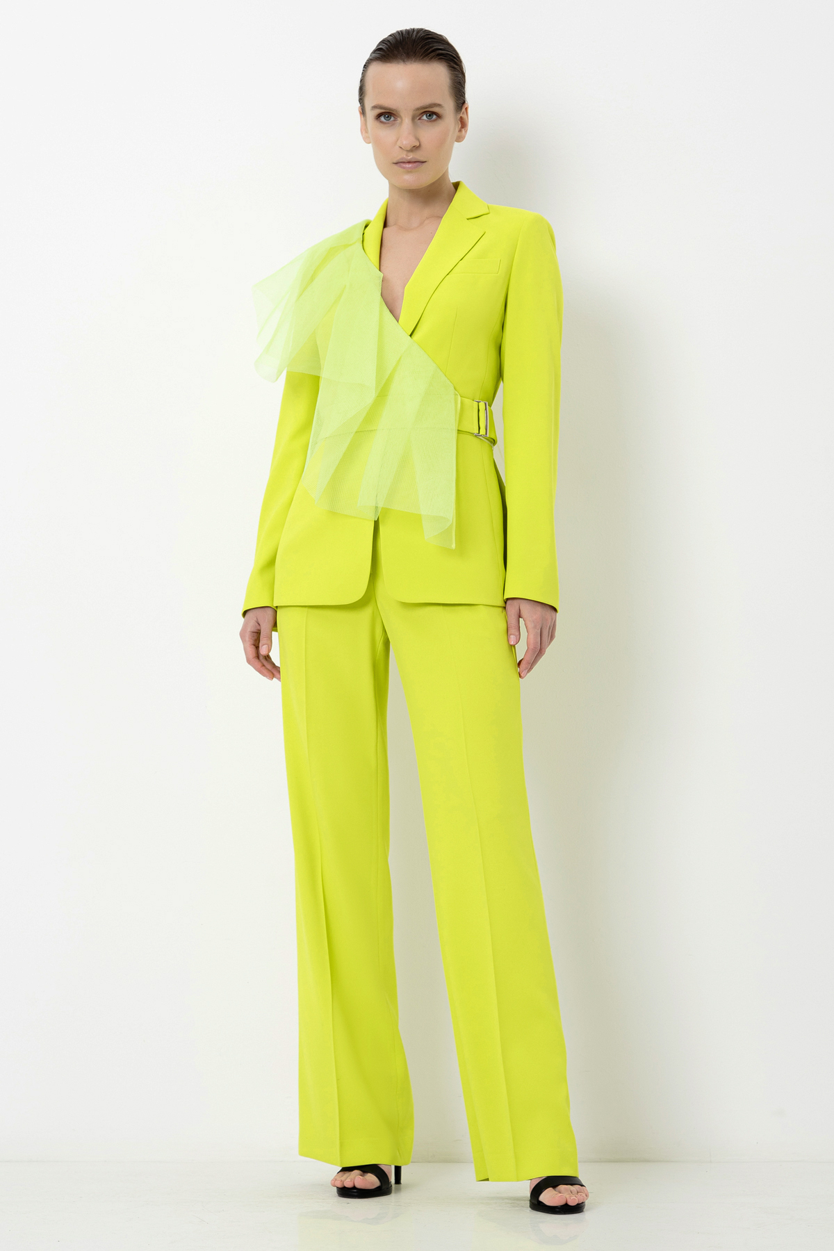 Дизайнерский жилет VASSA&Co, пол женский, цвет желтый