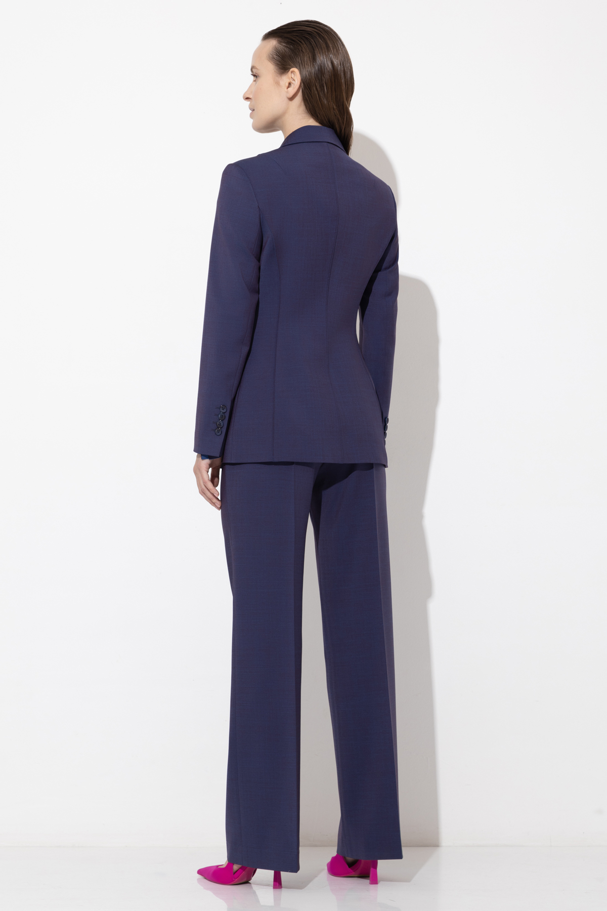 Однобортный жакет VASSA&Co, пол женский, цвет фиолетовый