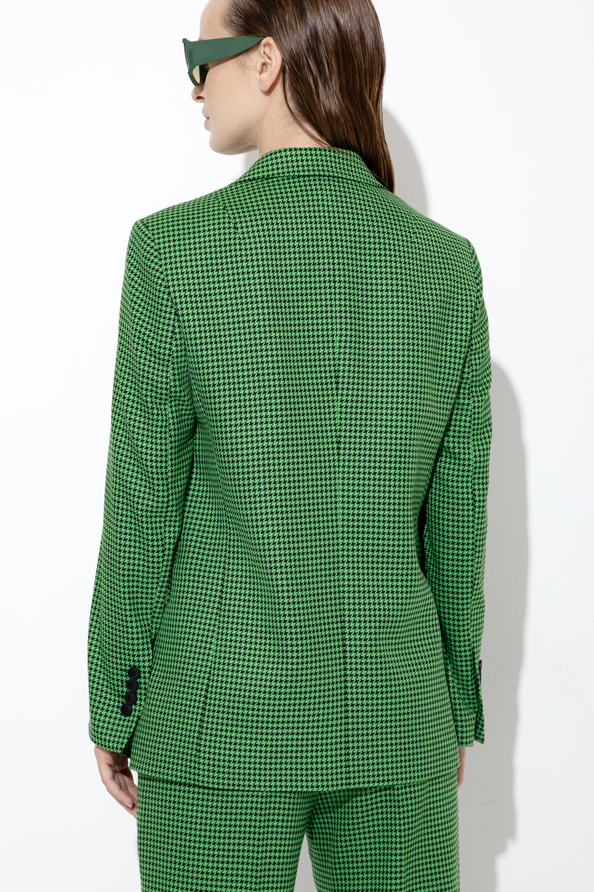 Жакет прямого кроя VASSA&Co, пол женский, цвет зеленый, фото №5