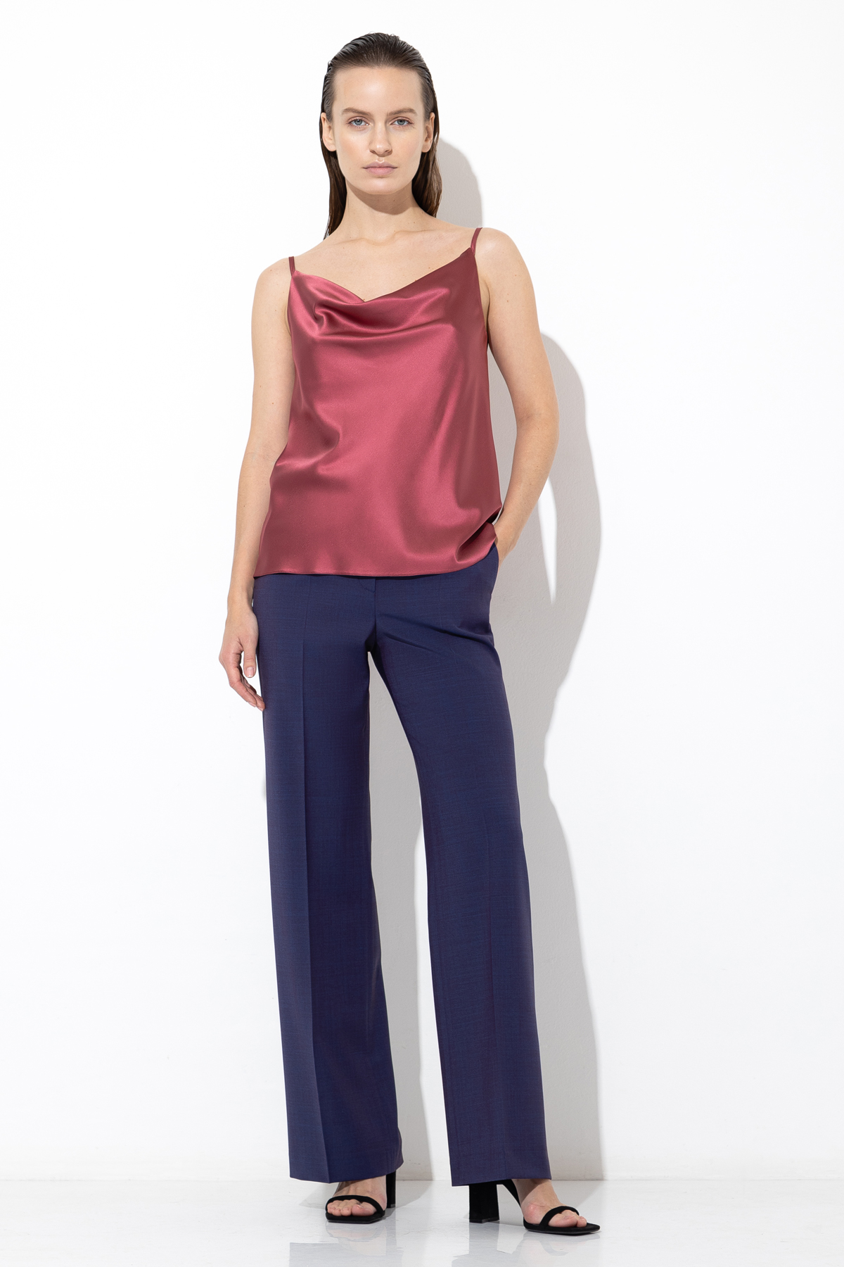 Топ в бельевом стиле VASSA&Co, пол женский, цвет розовый