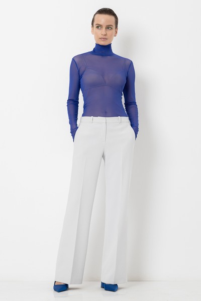 Водолазка из сетки VASSA&Co, пол женский, цвет фиолетовый, фото №3