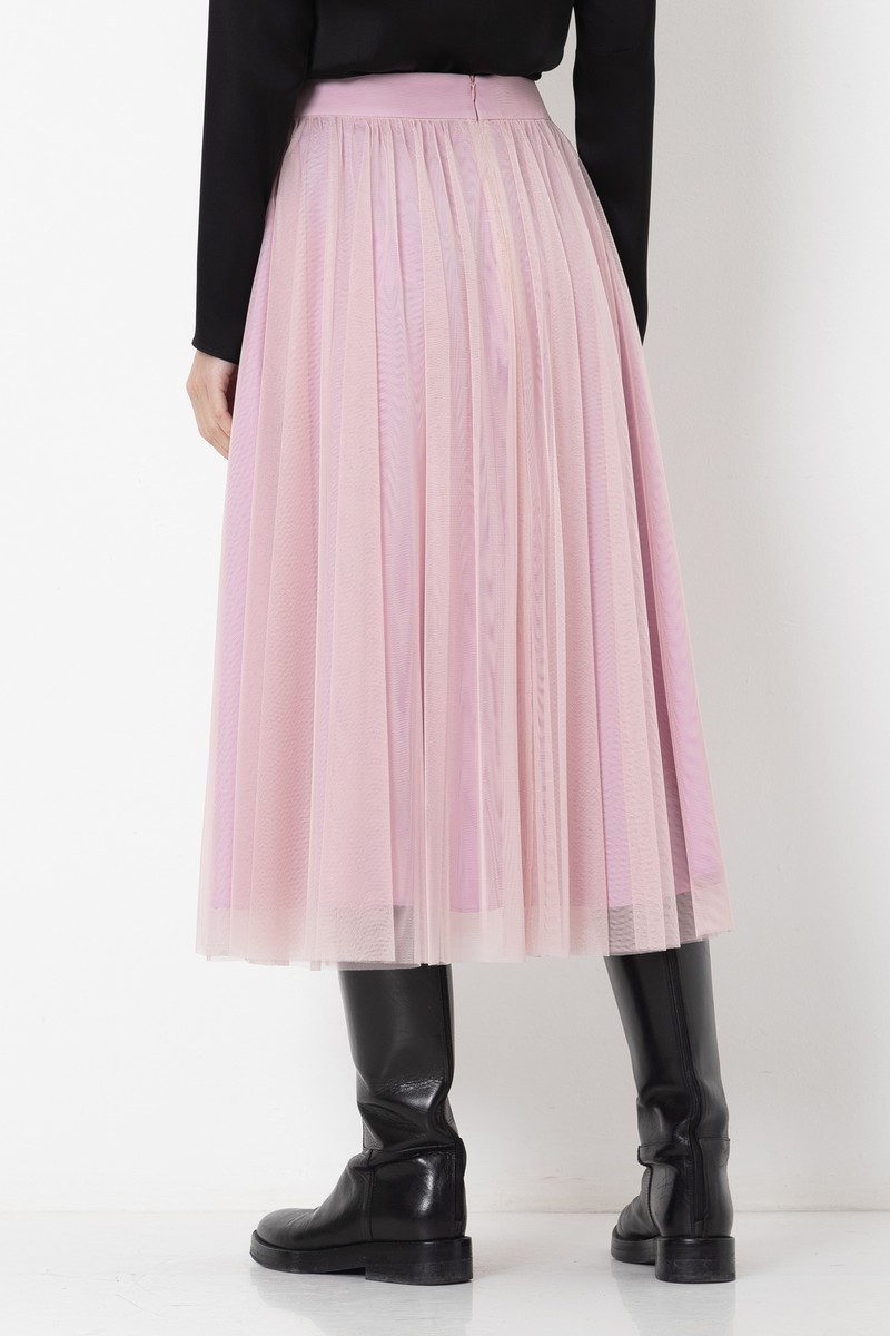 Юбка из сетки VASSA&Co, пол женский, цвет розовый, фото №5