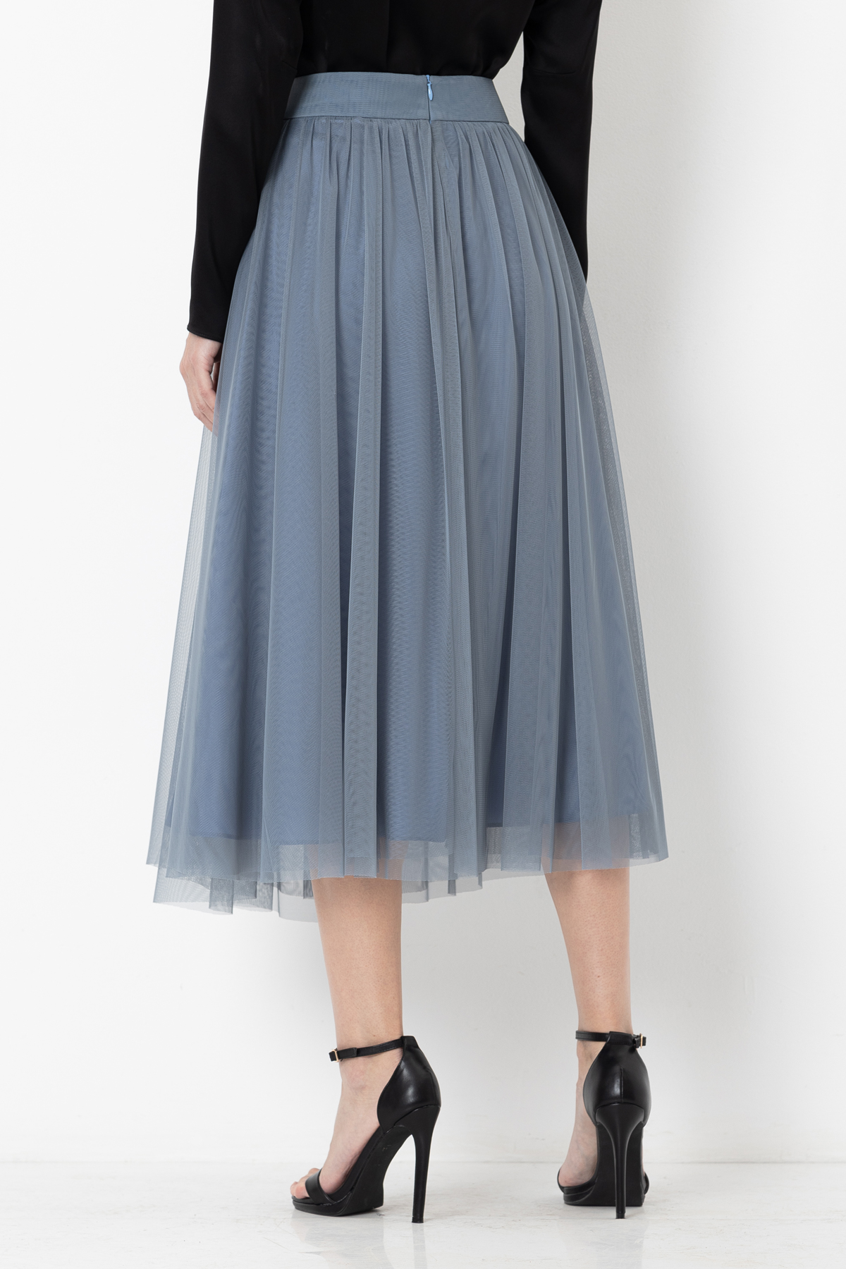 Skirt VASSA&Co, пол female, цвет голубой