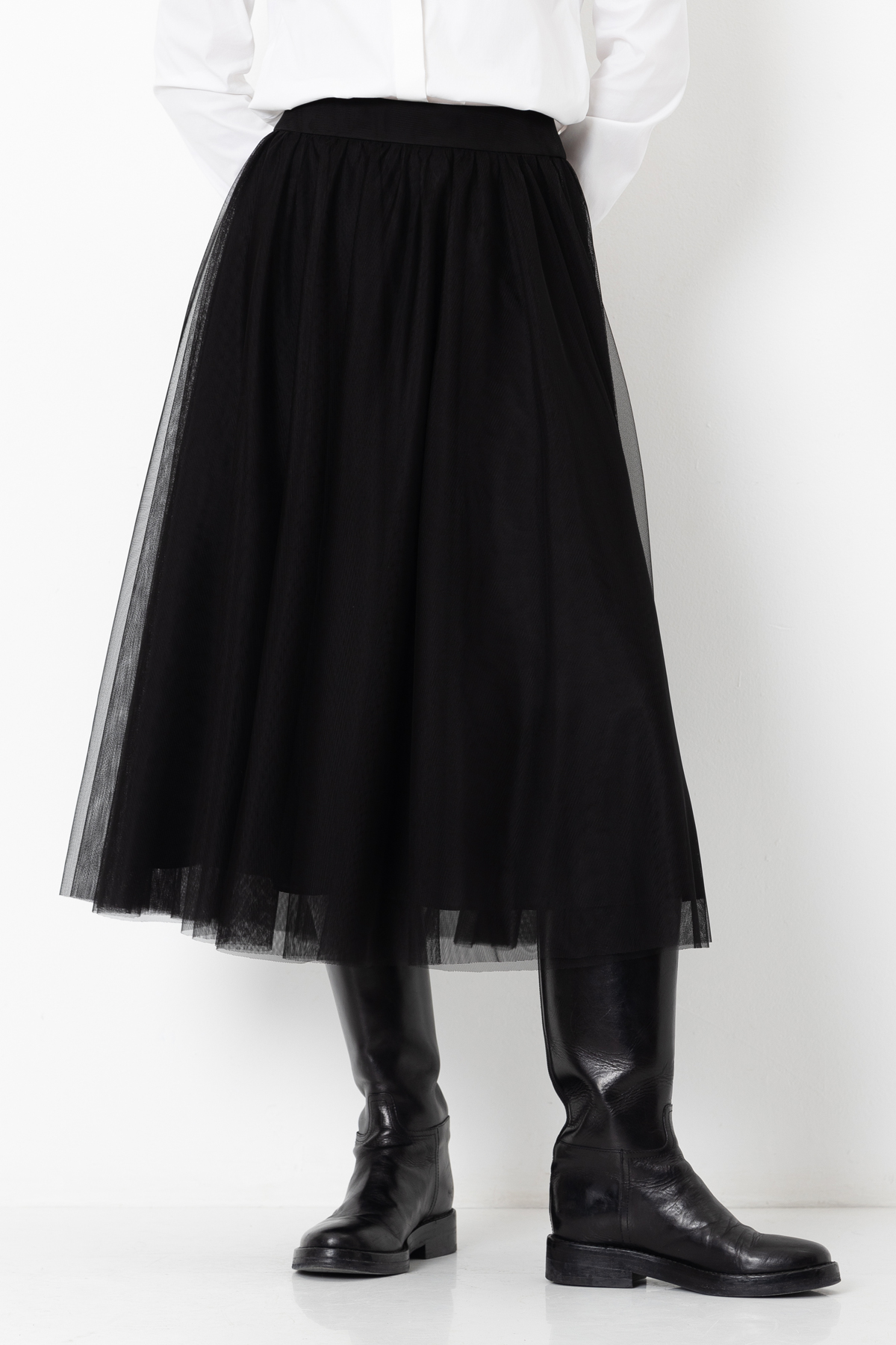 Skirt VASSA&Co, пол female, цвет black