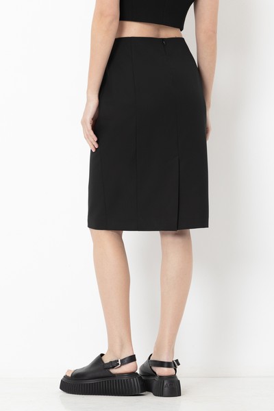 Юбка-карандаш VASSA&Co, пол женский, цвет черный, фото №4