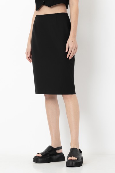 Юбка-карандаш VASSA&Co, пол женский, цвет черный, фото №3