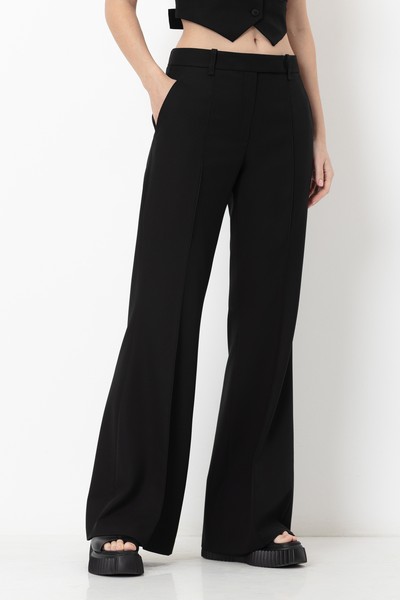 Брюки VASSA&Co, пол женский, цвет черный, фото №3