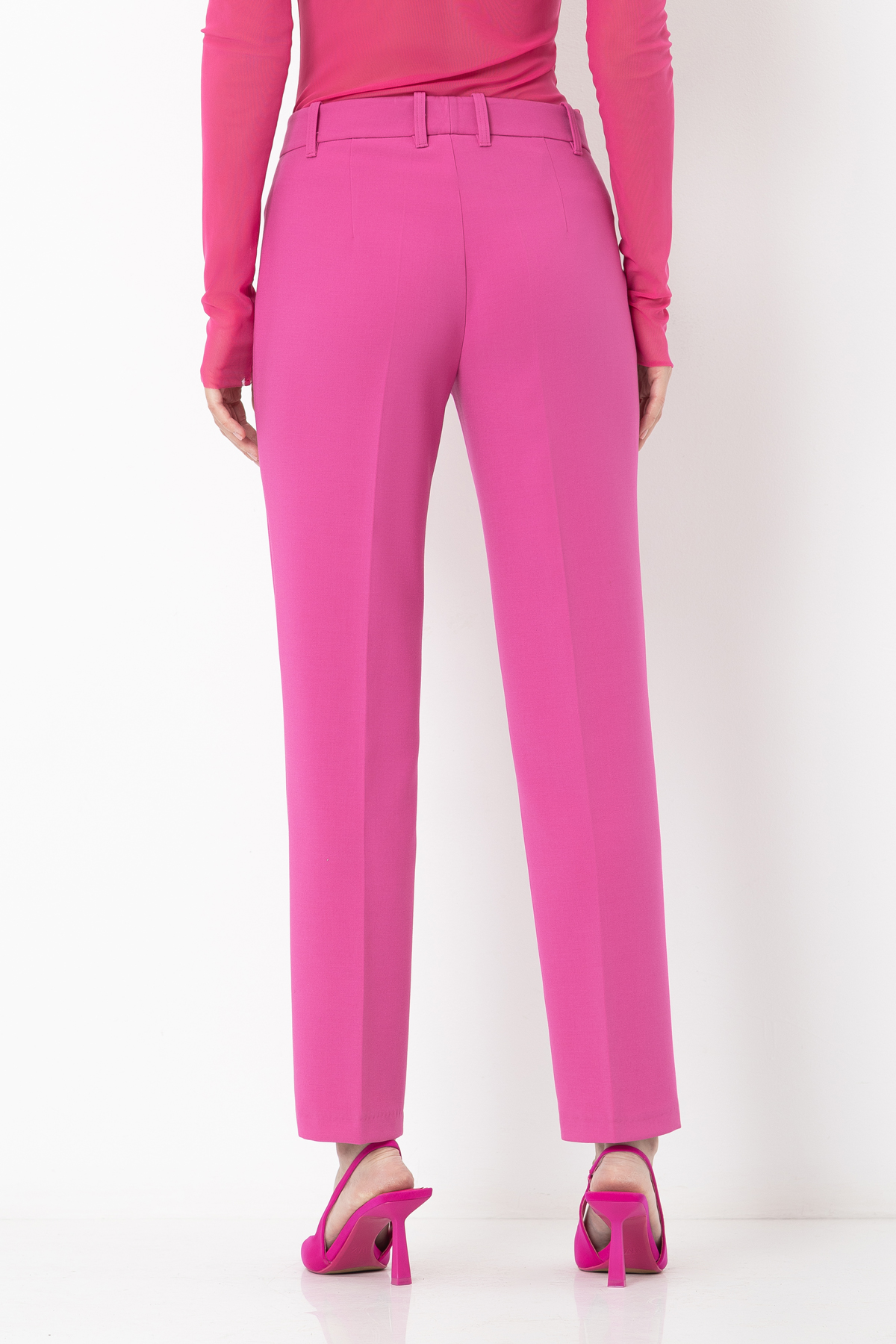 Зауженные брюки VASSA&Co, пол женский, цвет розовый, фото №5