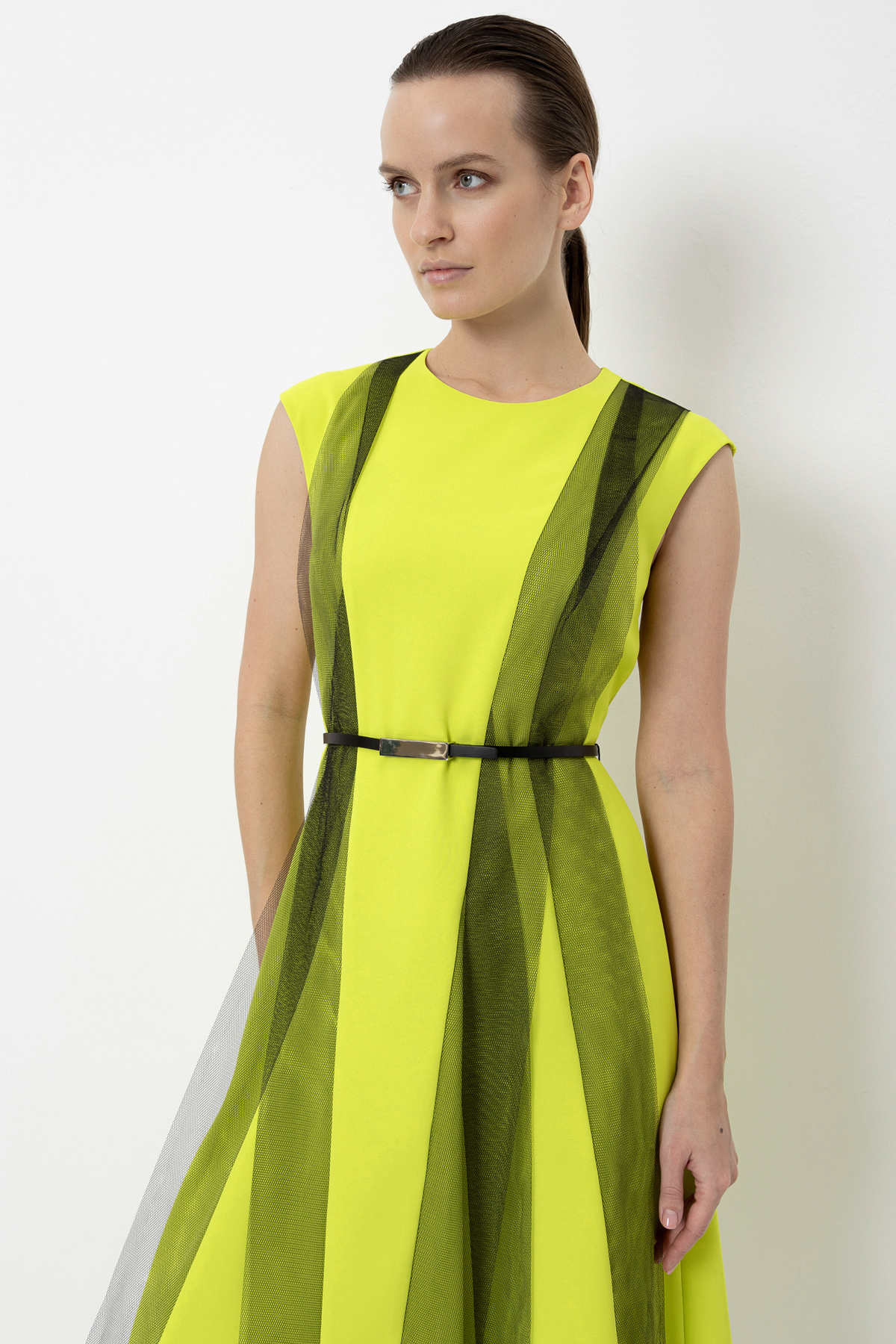 Dress VASSA&Co, пол female, цвет yellow