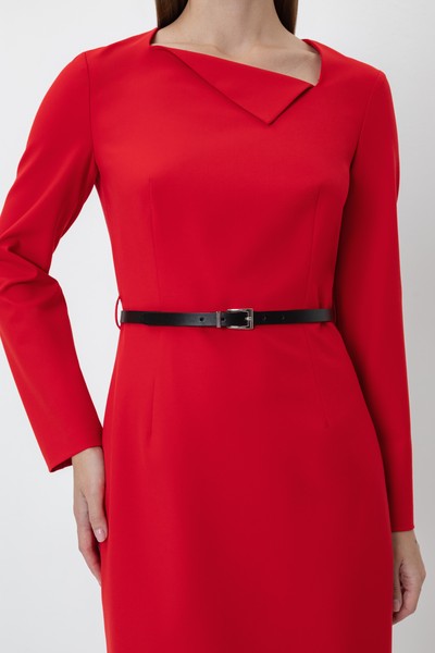 Кожаный ремень VASSA&Co, пол женский, цвет черный, фото №2