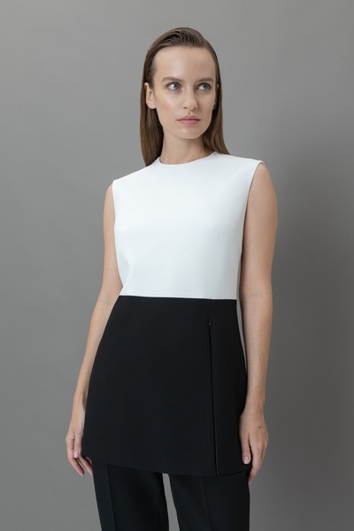 Жилет VASSA&Co, пол женский, цвет белый, фото №2