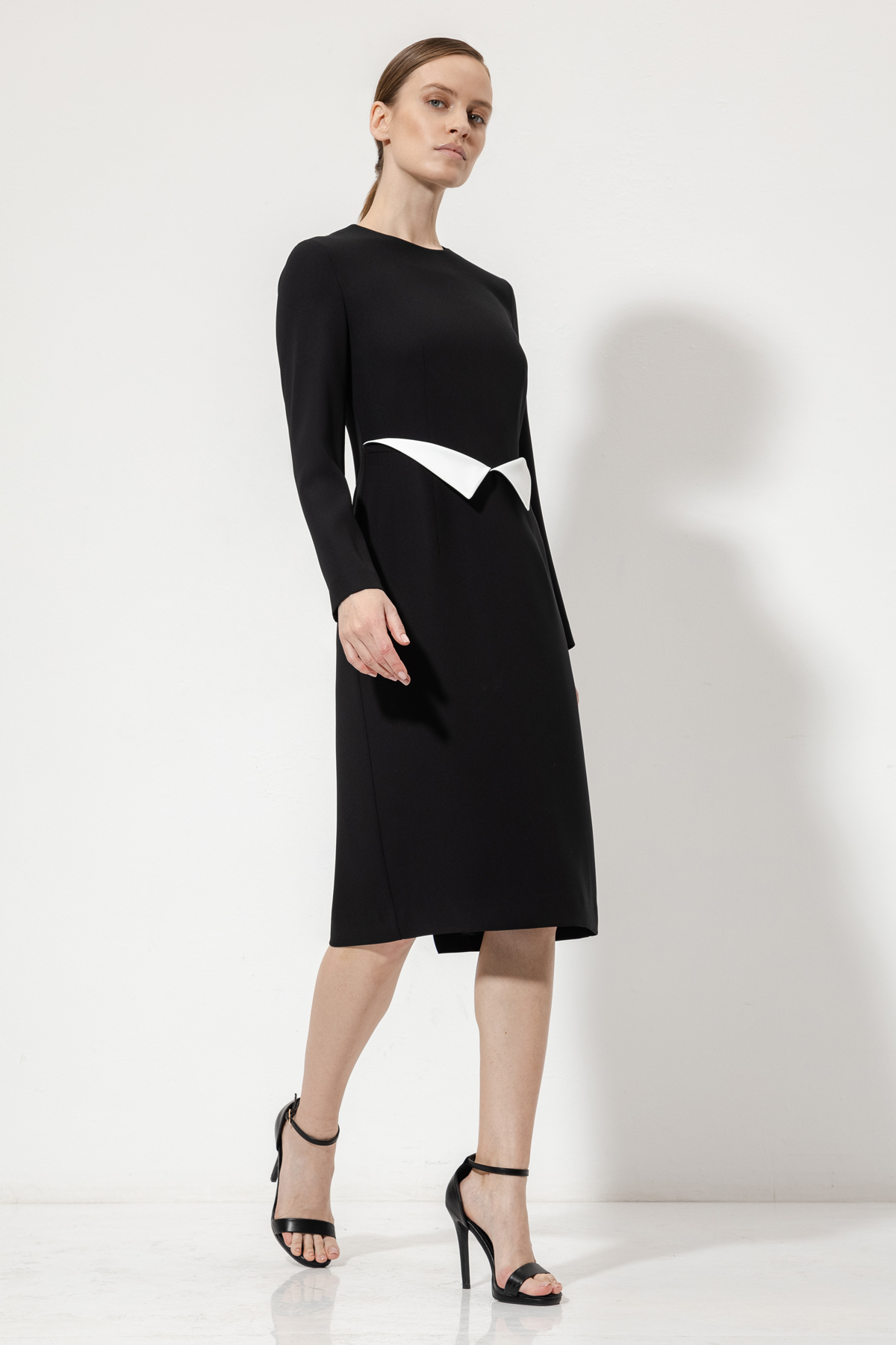 Платье-футляр VASSA&Co, пол женский, цвет черный