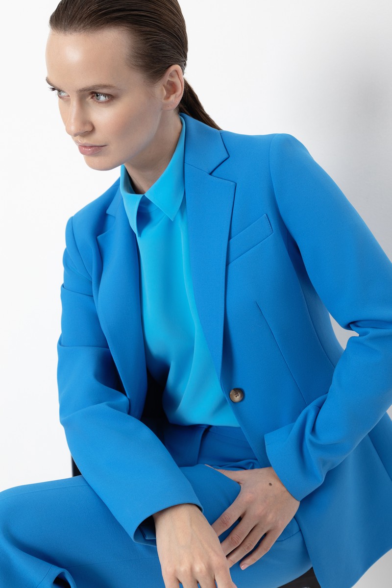 Jacket VASSA&Co, пол female, цвет голубой, фото №4