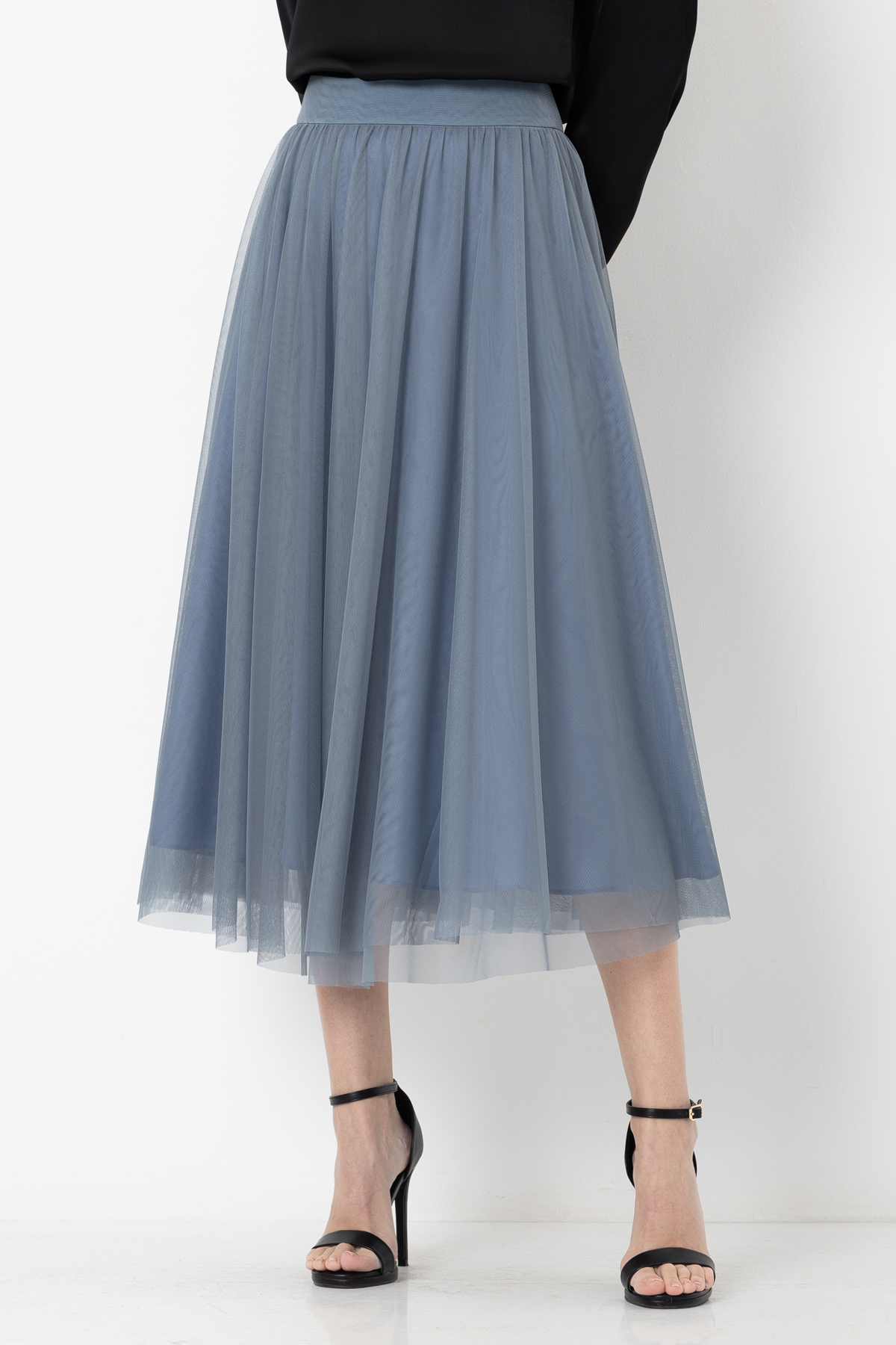 Skirt VASSA&Co, пол female, цвет голубой